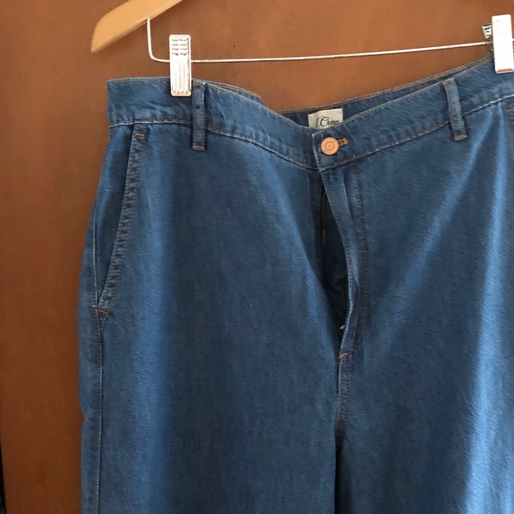 Very soft/flowy J. Crew Wide Leg Jeans